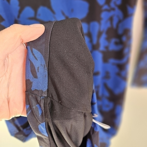 Blue floral  print COTEMPORAINE dress - Picture 4 of 6